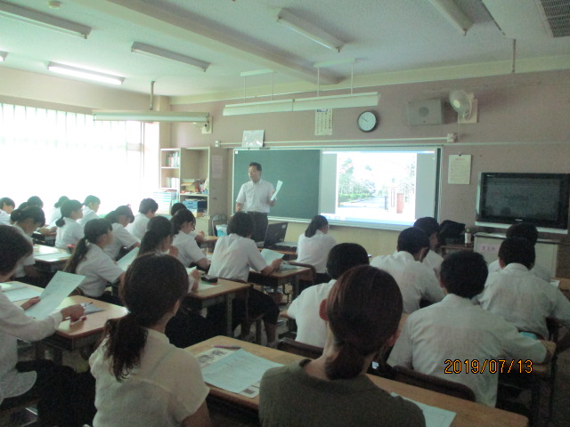 高校説明会 深谷第一高校 熊谷市立熊谷東中学校